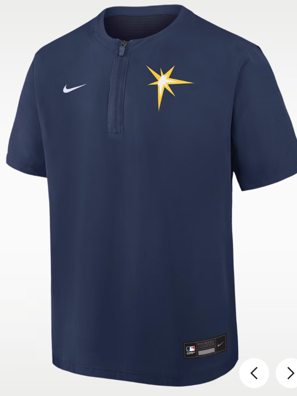 Tampa Bay Rays Authentic Collection
Men's Nike Dri-FIT MLB 1/4-Zip Short-Sleeve